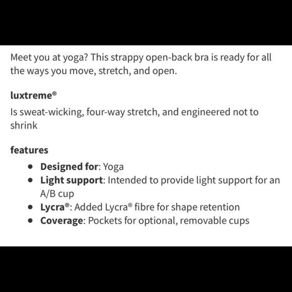 Sz2 Lululemon Free to Be Wild bra in heathered black/black VGUC - Picture 4 of 8